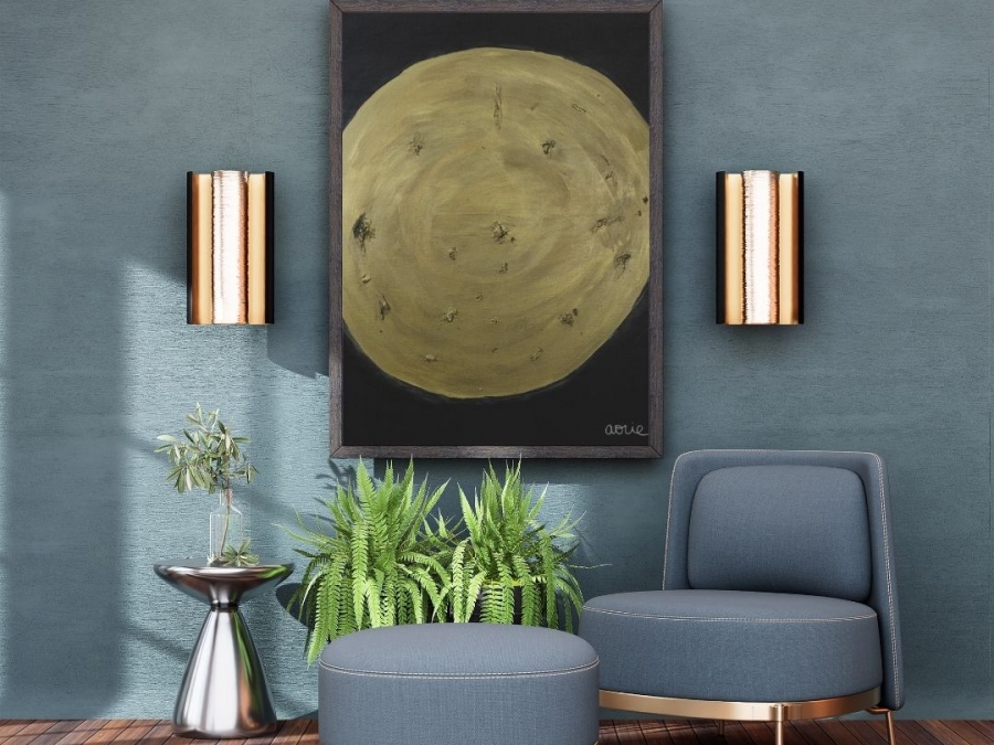 MICHELLE ACHAT TABLEAU PEINTRE ABSTRAIT SPIRITUEL : AORIE