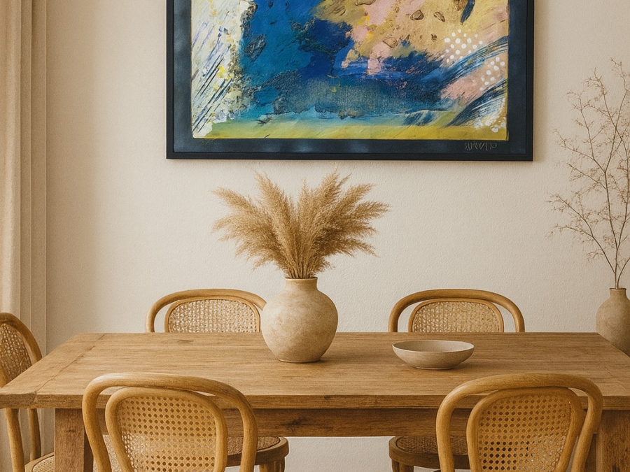 METEORA ACHAT TABLEAU PEINTRE ABSTRAIT SPIRITUEL : AORIE