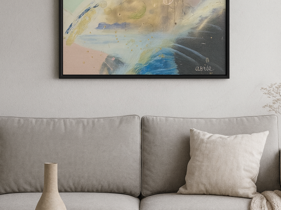 ATLANTIDE ACHAT TABLEAU PEINTRE ABSTRAIT SPIRITUEL : AORIE