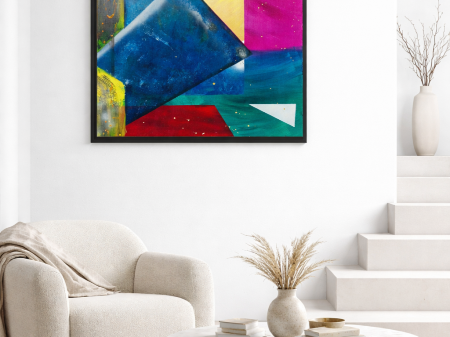 TANGRAMO ACHAT TABLEAU PEINTRE ABSTRAIT SPIRITUEL : AORIE